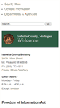 Mobile Screenshot of isabellacounty.org